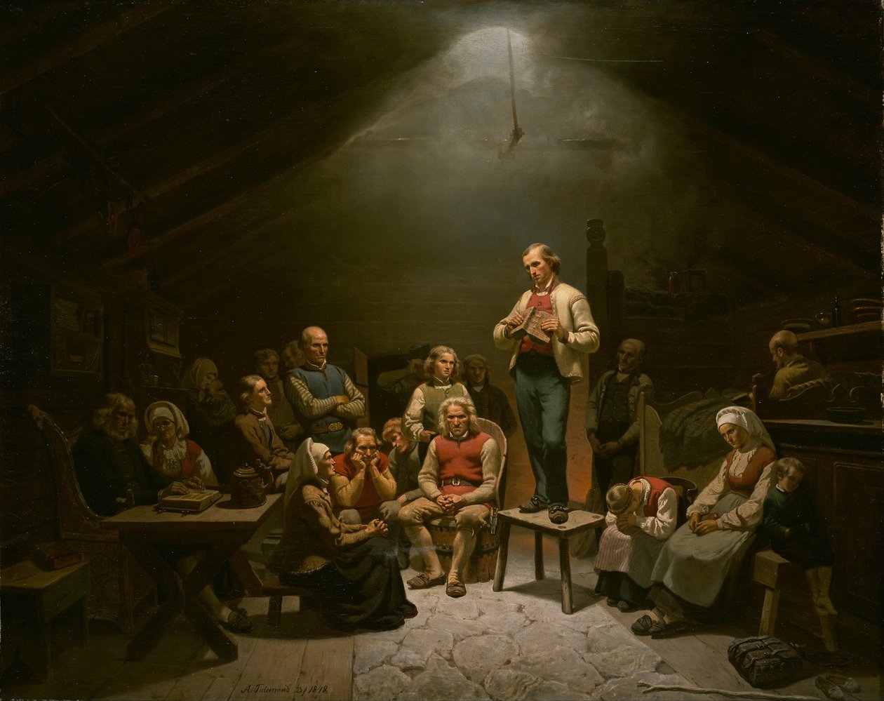Haugianere od Adolph Tidemand