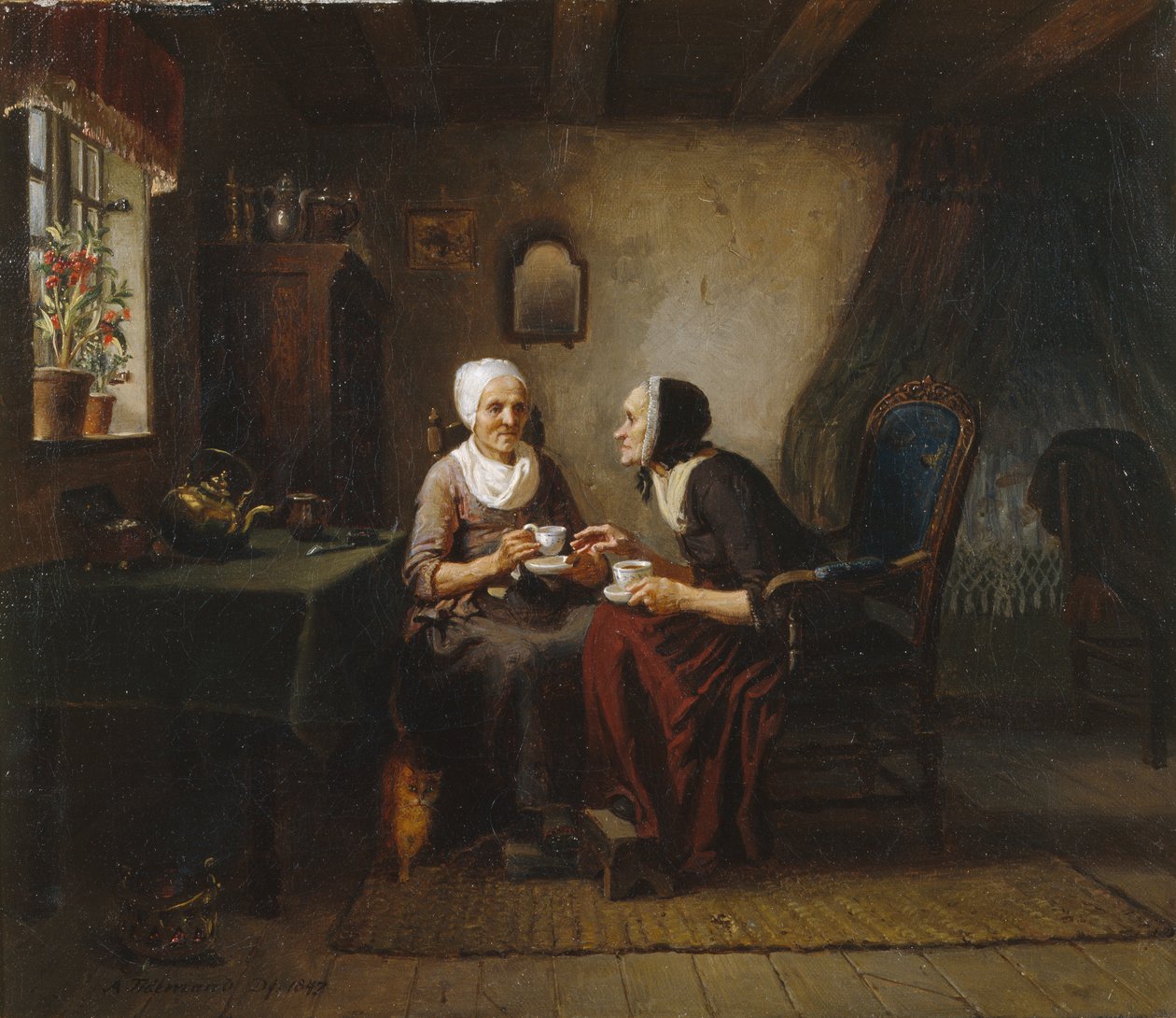 Kávové sestry od Adolph Tidemand