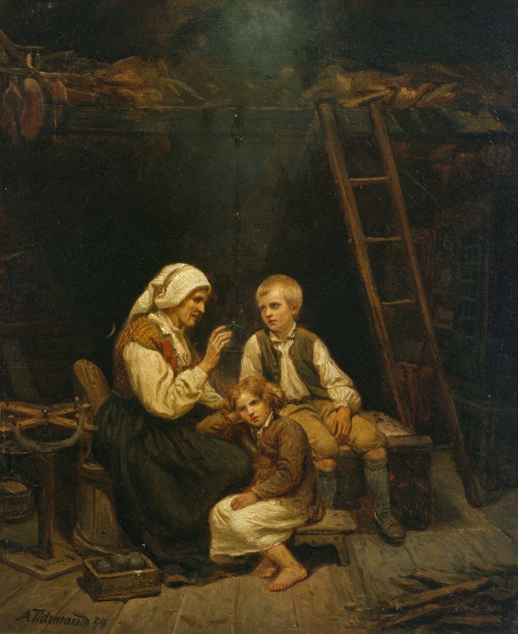 Pohádka, příběh babičky od Adolph Tidemand