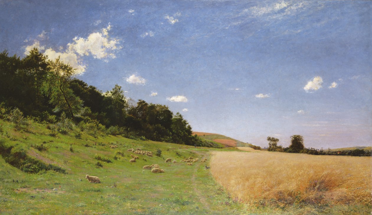 Edge of the Woods na okraji Eu, 1883 od Adolphe Gustave Binet
