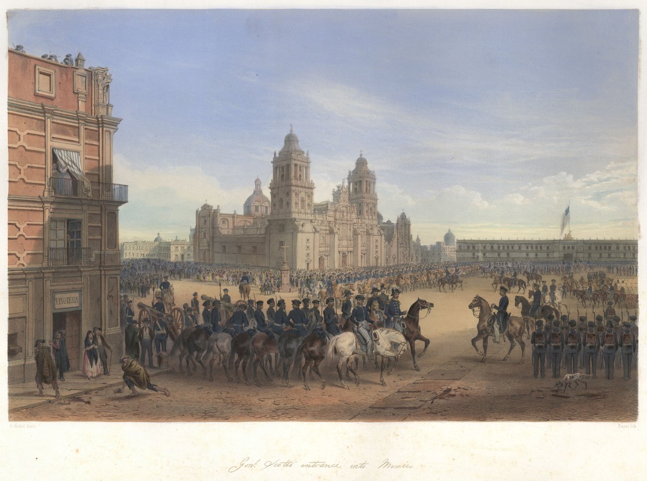 Vstup generála Scotta do Mexika v mexicko-americké válce od Adolphe Jean Baptiste