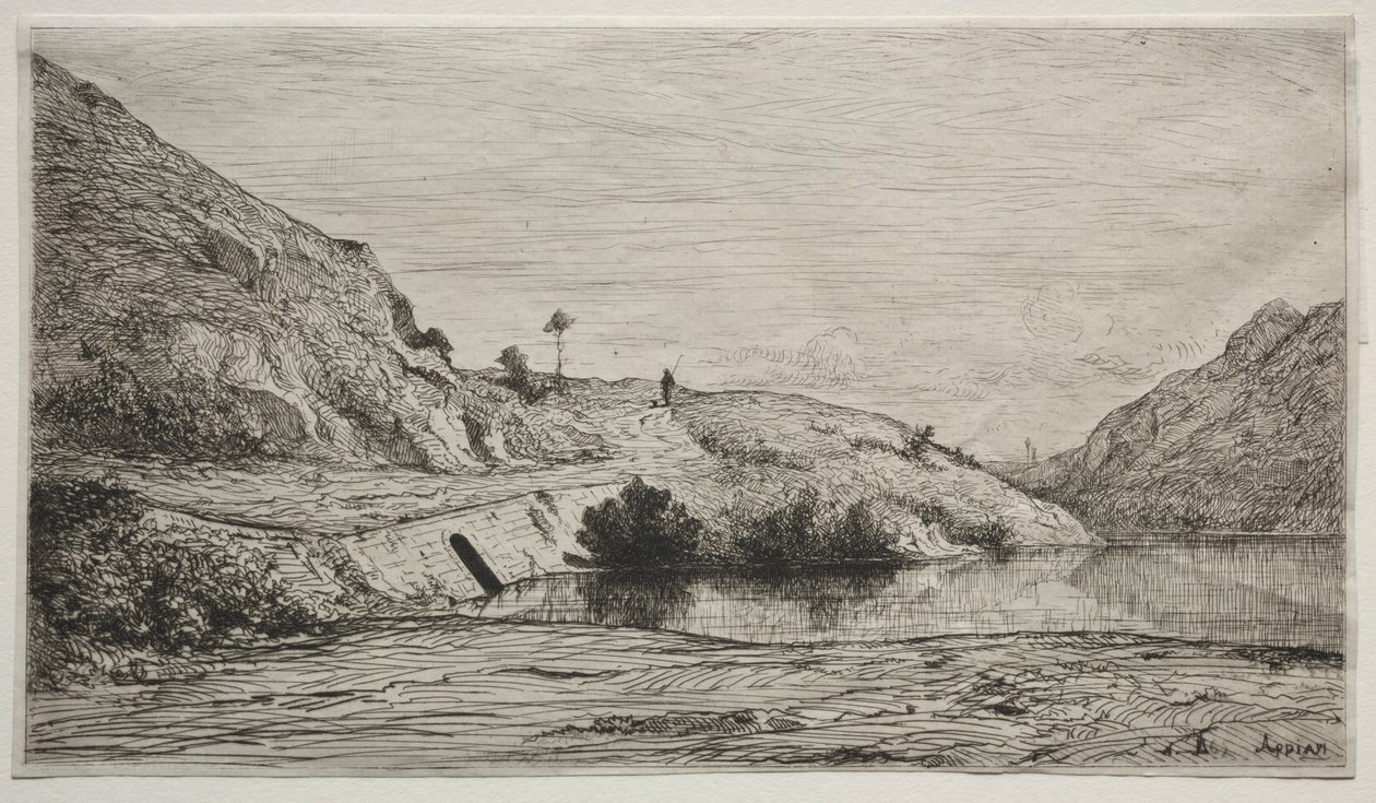 Banks of the Rhone, 1865. od Adolphe Appian