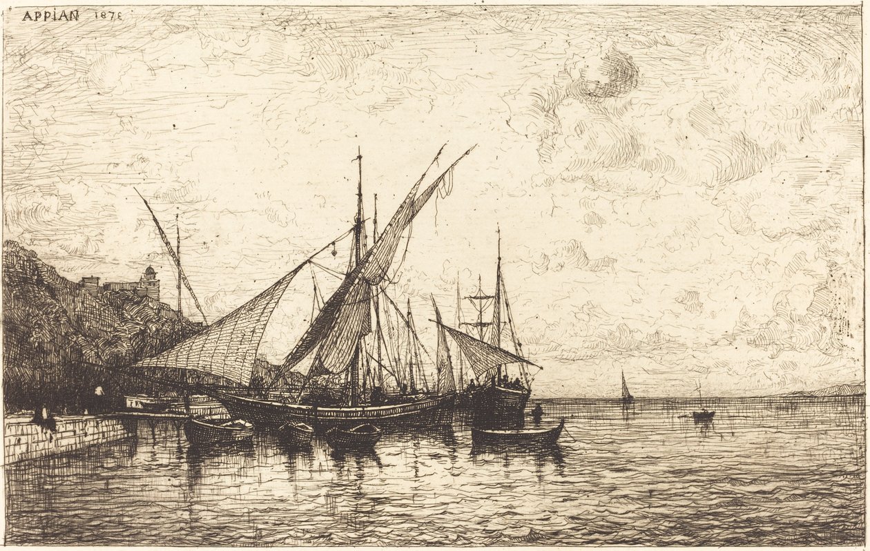 Monacký přístav od Adolphe Appian