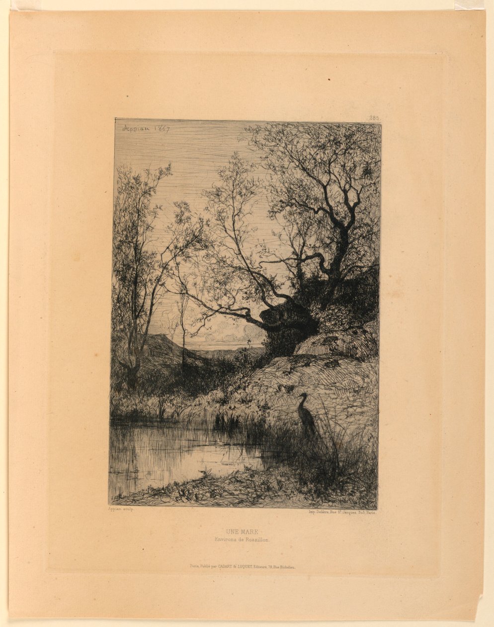 Rybník (okolí Roussillon) od Adolphe Appian