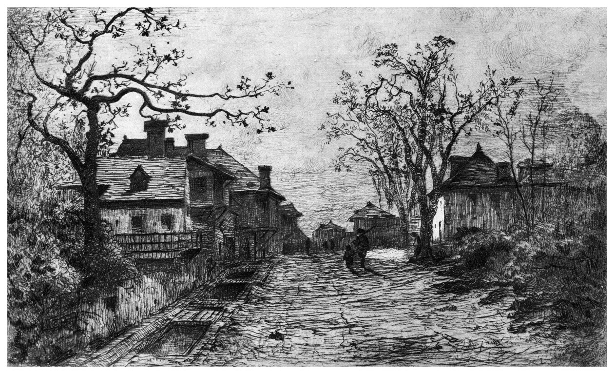 Vesnice Artemare, c1820-1890 1924 od Adolphe Appian