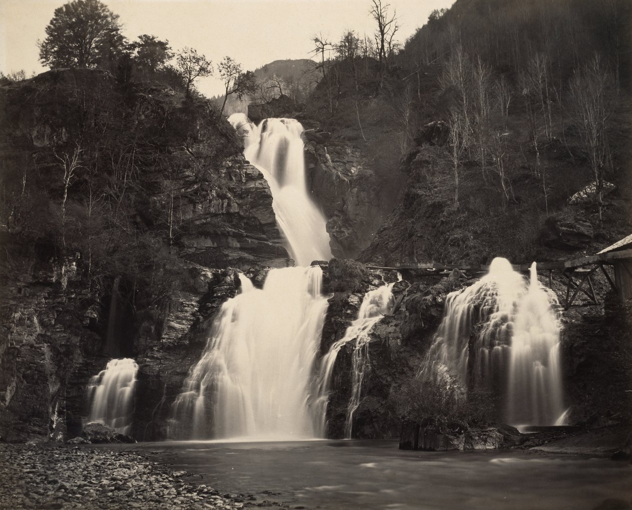 Falls of the Reichenbach, c.1860 (albumen print) od Adolphe Braun