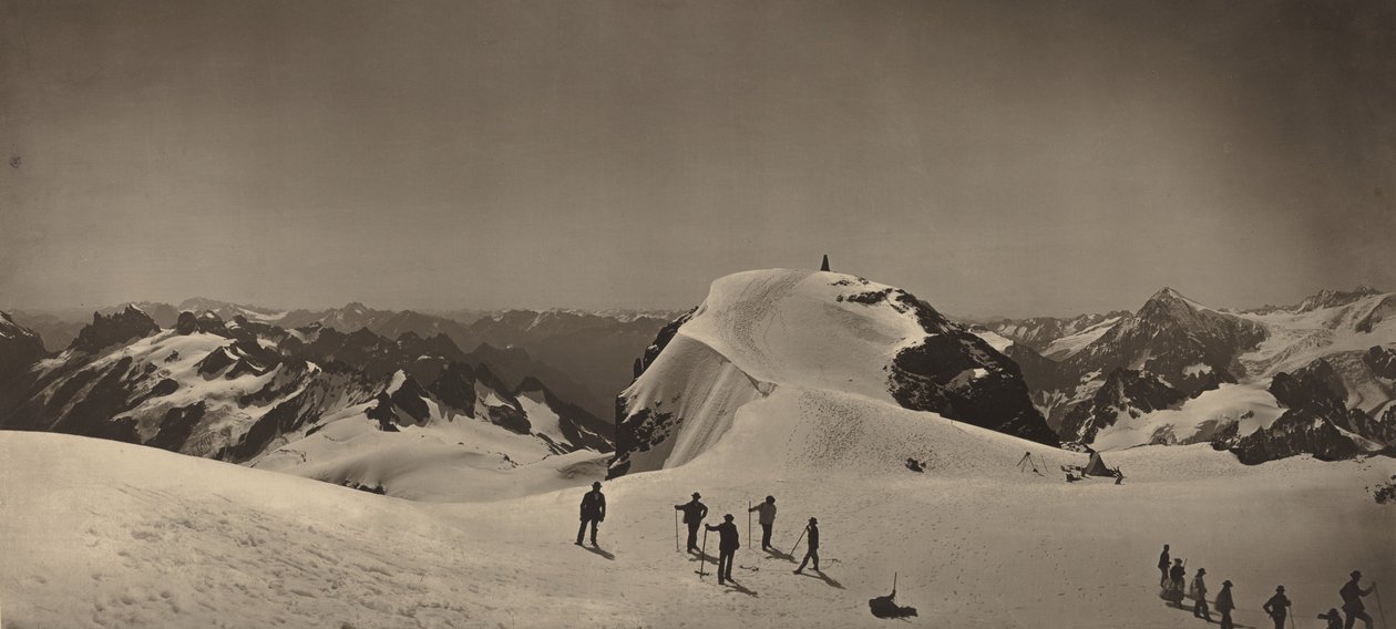 Summit Mont Titlis, Švýcarsko, 1866. od Adolphe Braun