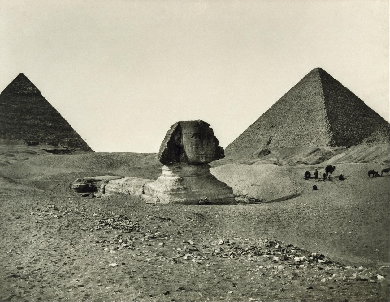 Sfinga a pyramidy od Adolphe Braun