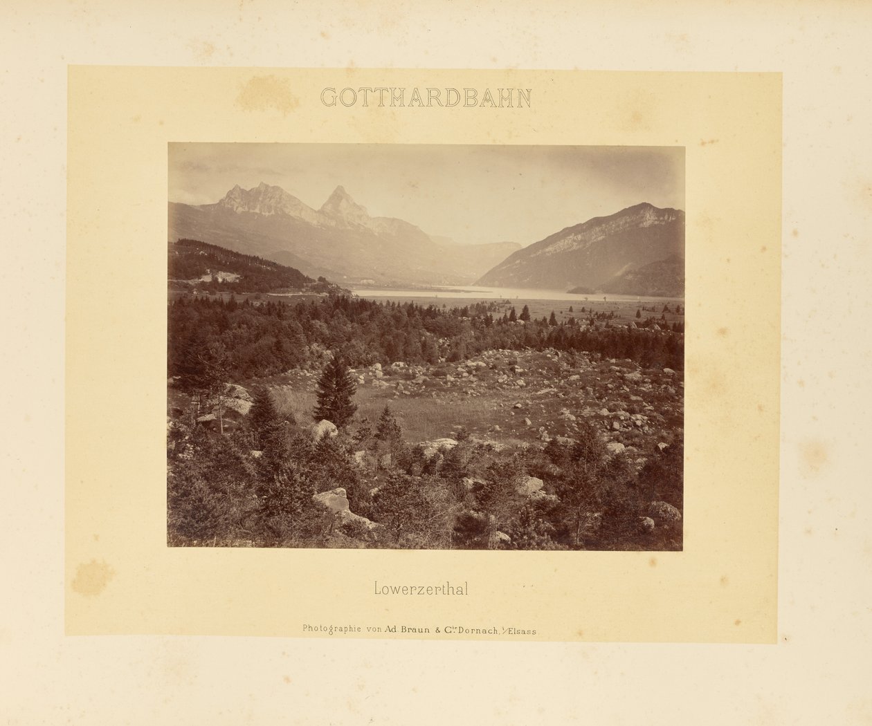 Gotthardská dráha: Lowerzerthal od Adolphe Braun and Cie