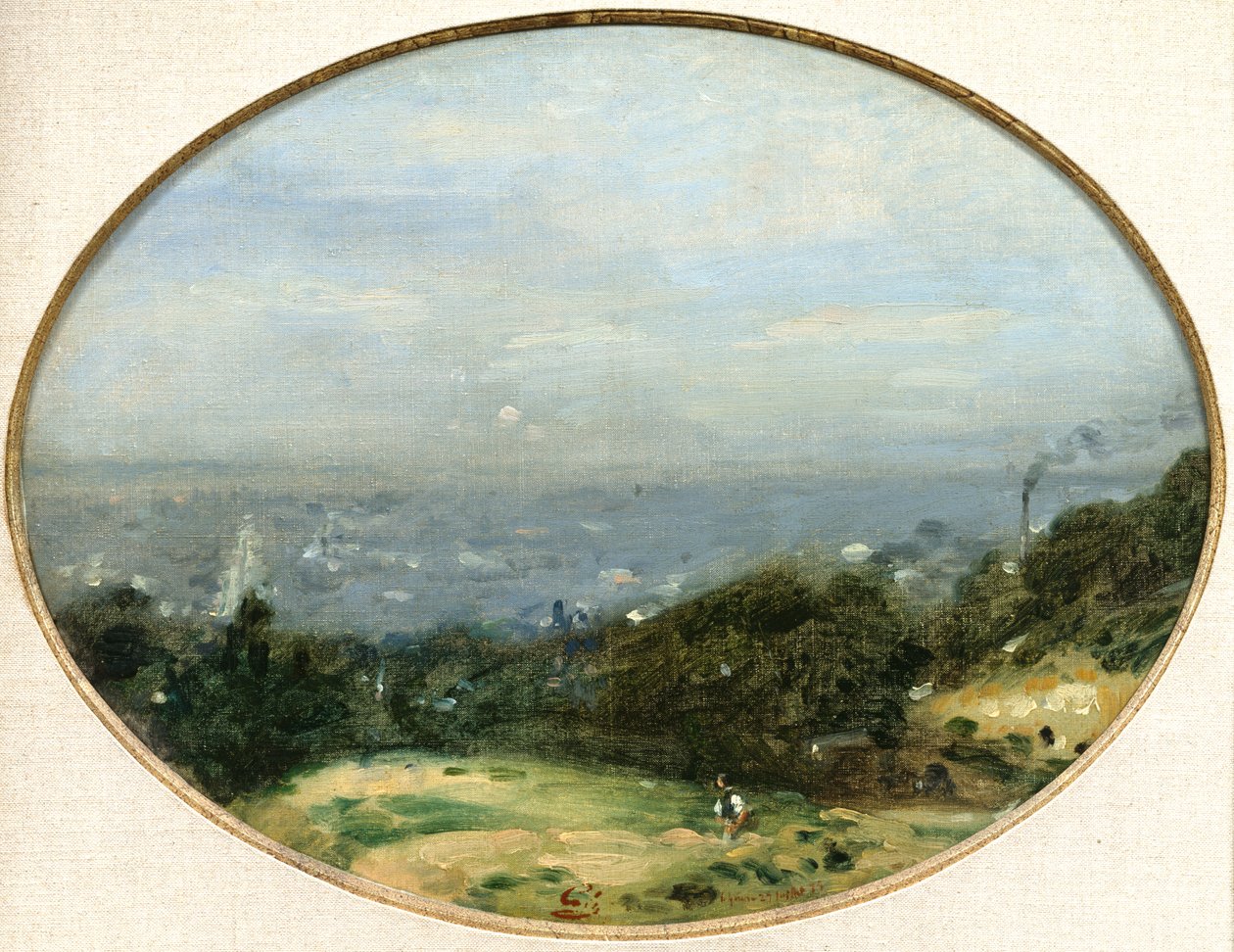 Pohled na Le Havre, 1875 od Adolphe Felix Cals