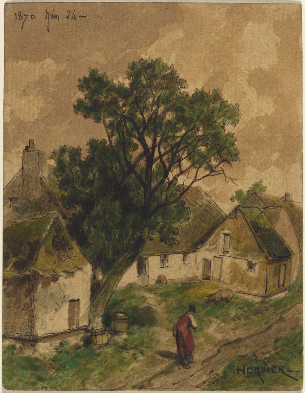 Dvůr od Adolphe Hervier