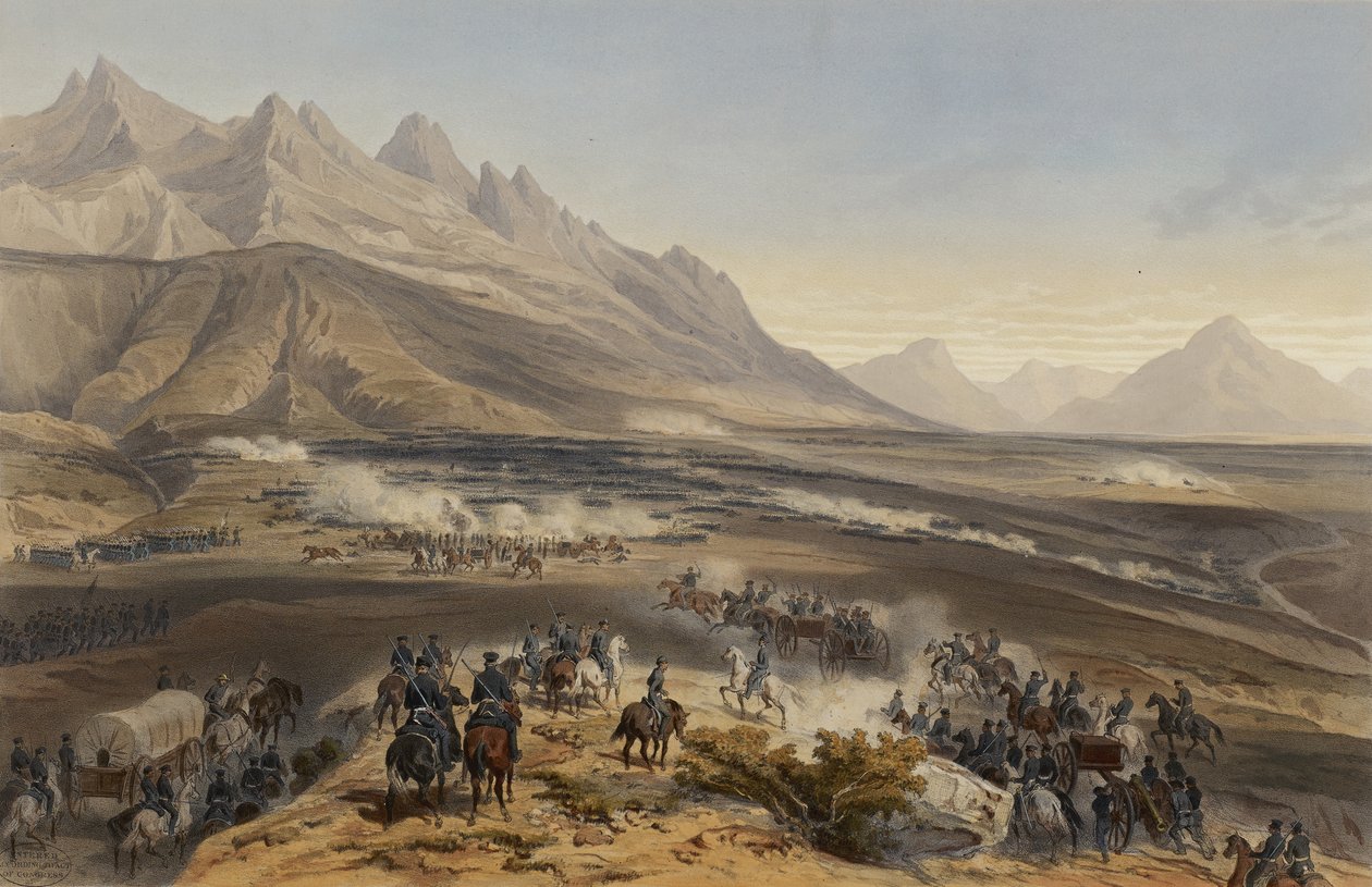 Bitva o Buena Vista od Adolphe Jean Baptiste Bayot