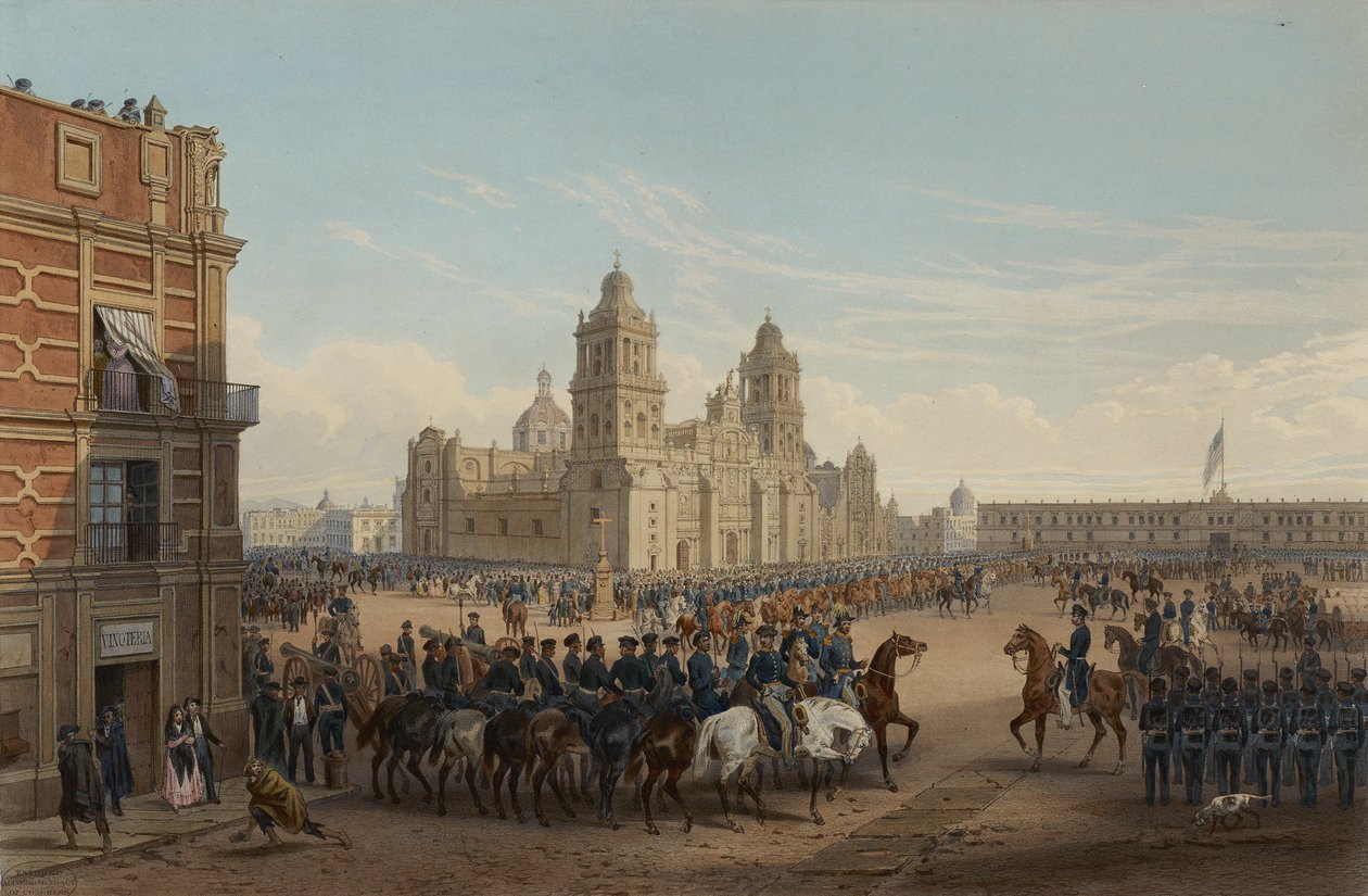 Genl. Scottův vstup do Mexika od Adolphe Jean Baptiste Bayot