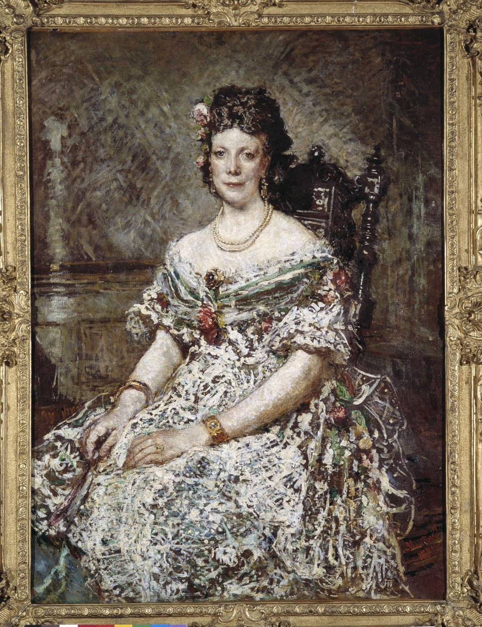 Portrét Madame Pascal od Adolphe Joseph Thomas Monticelli