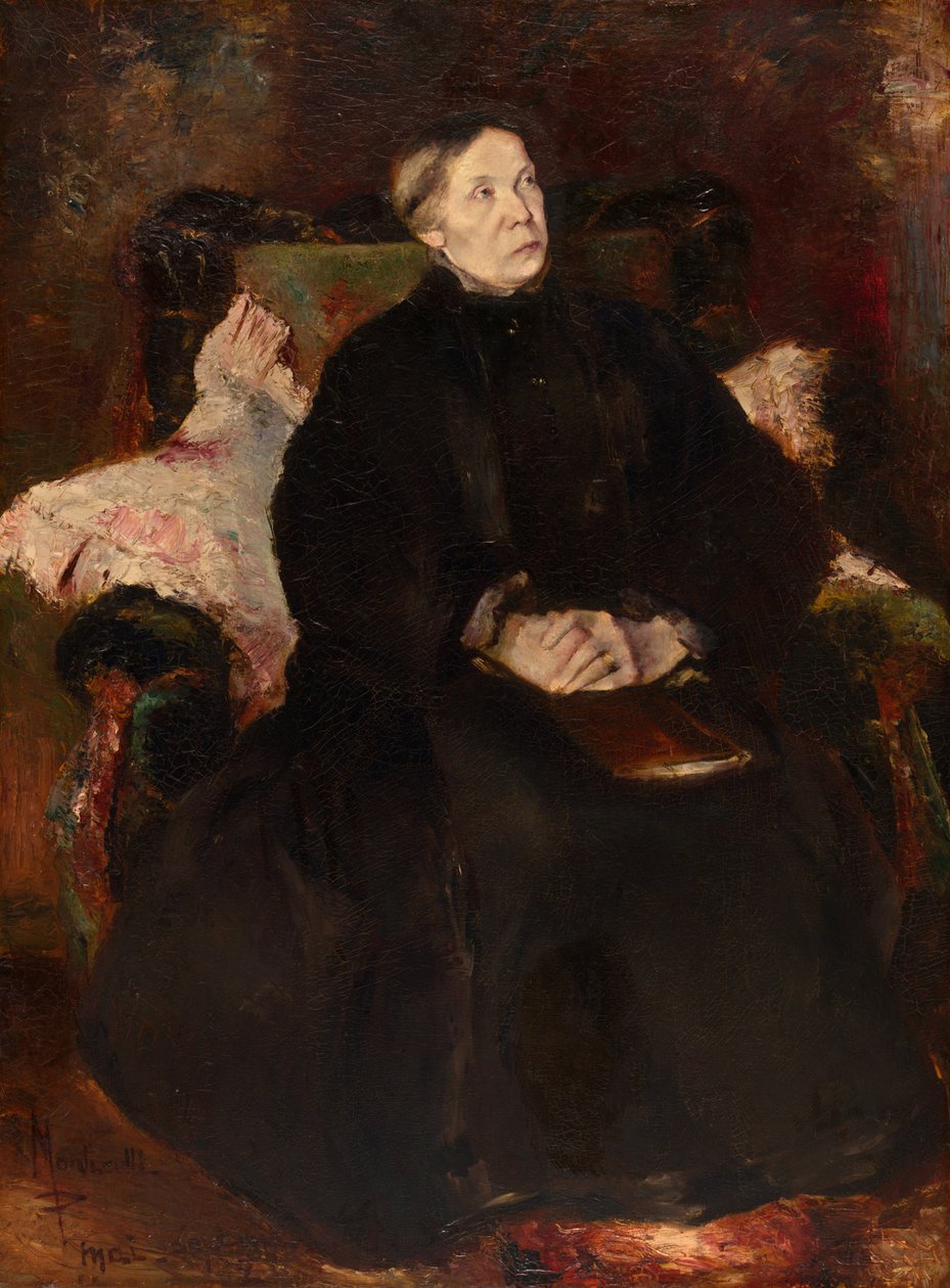 Portrét dámy od Adolphe Joseph Thomas Monticelli