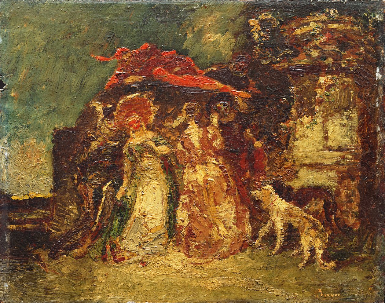 Neznámý obrázek od Adolphe Joseph Thomas Monticelli