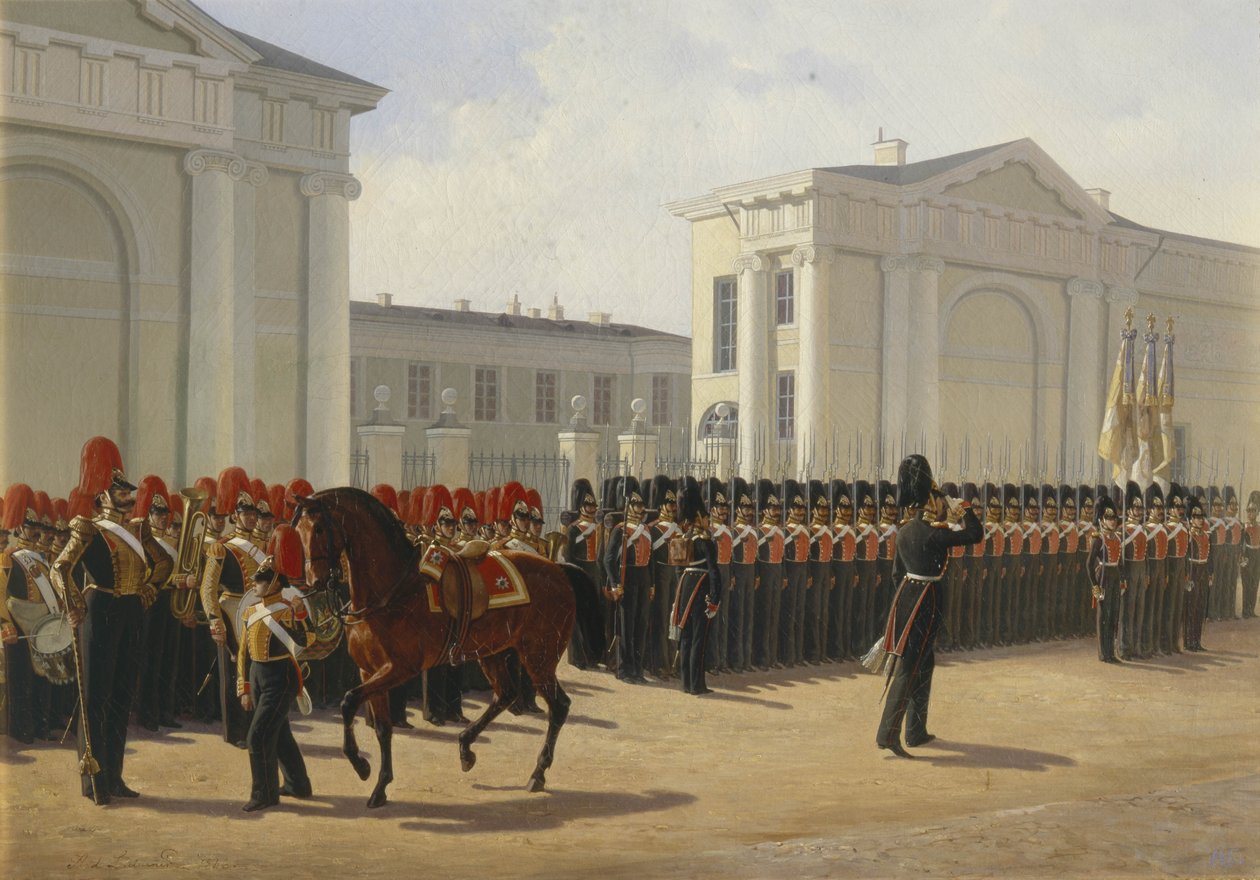Regiment Leib Guard Izmailovo, 1846 od Adolphe Ladurner