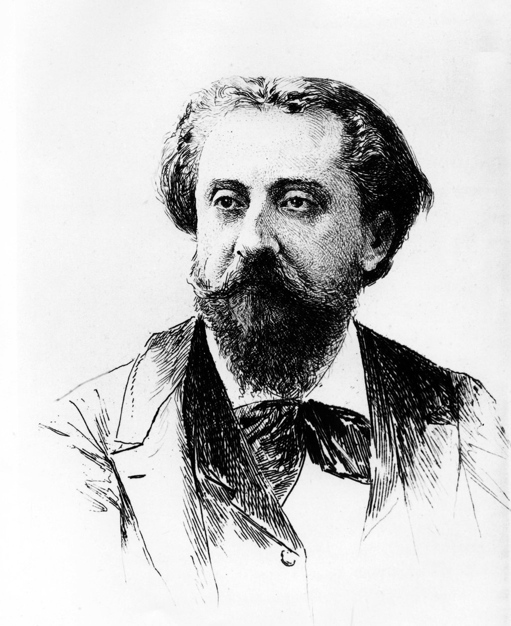 Catulle Mendes od Adolphe Lalauze