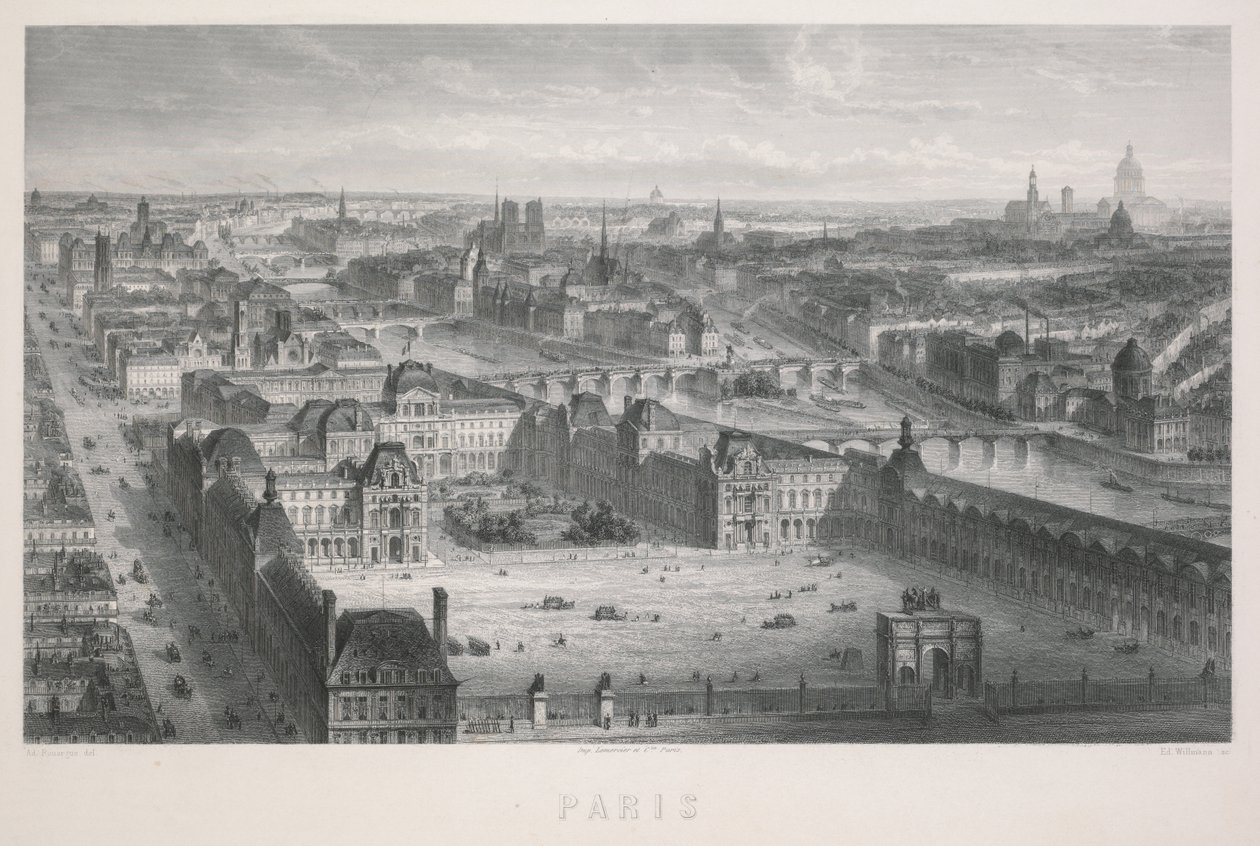 Paříž od Adolphe Rouargue