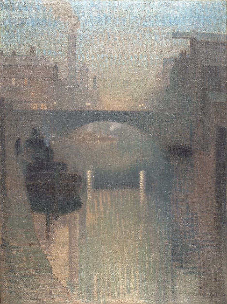 Bailey Bridge, Manchester od Adolphe Valette