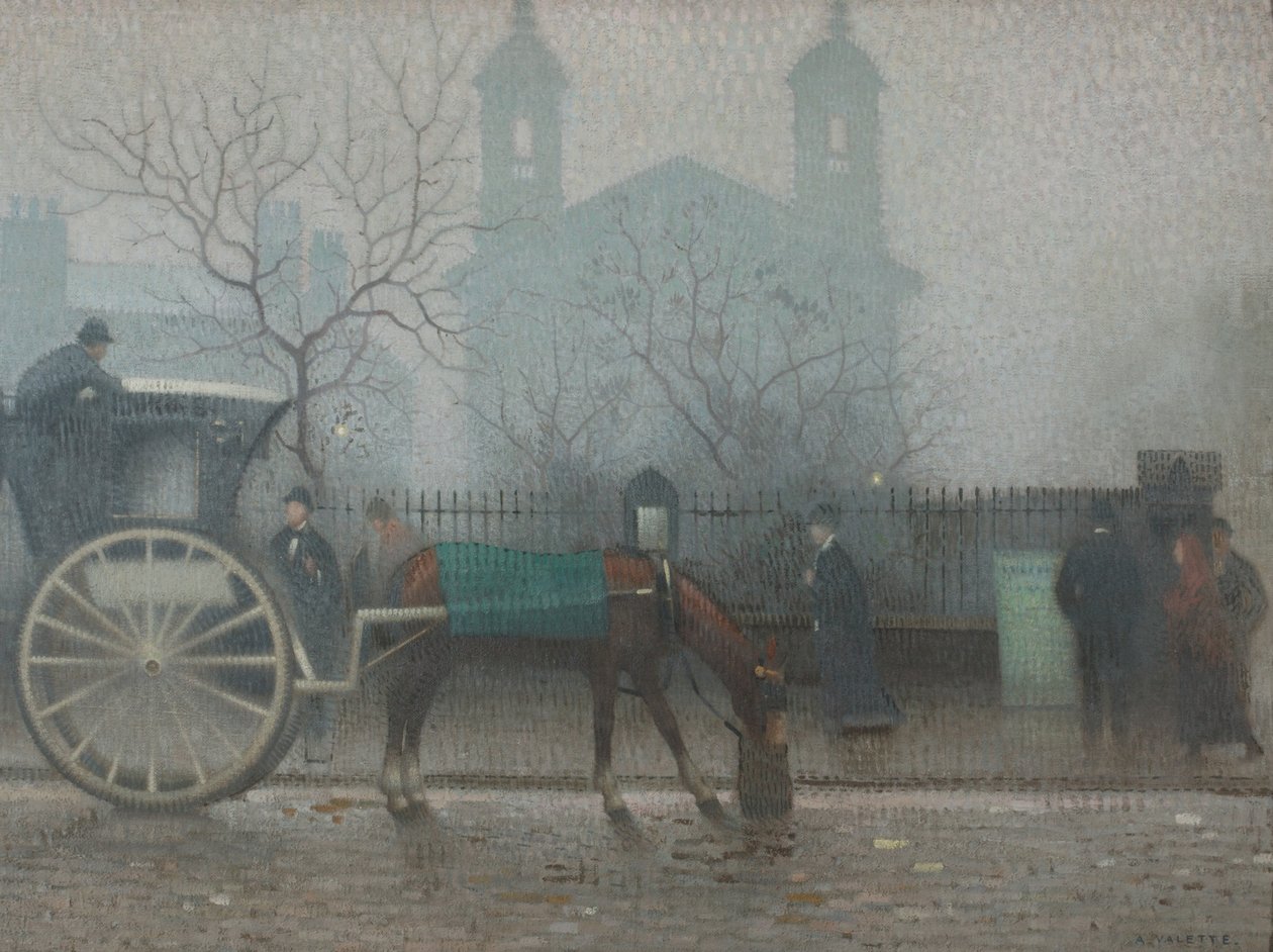 Hansom Cab u Všech svatých od Adolphe Valette