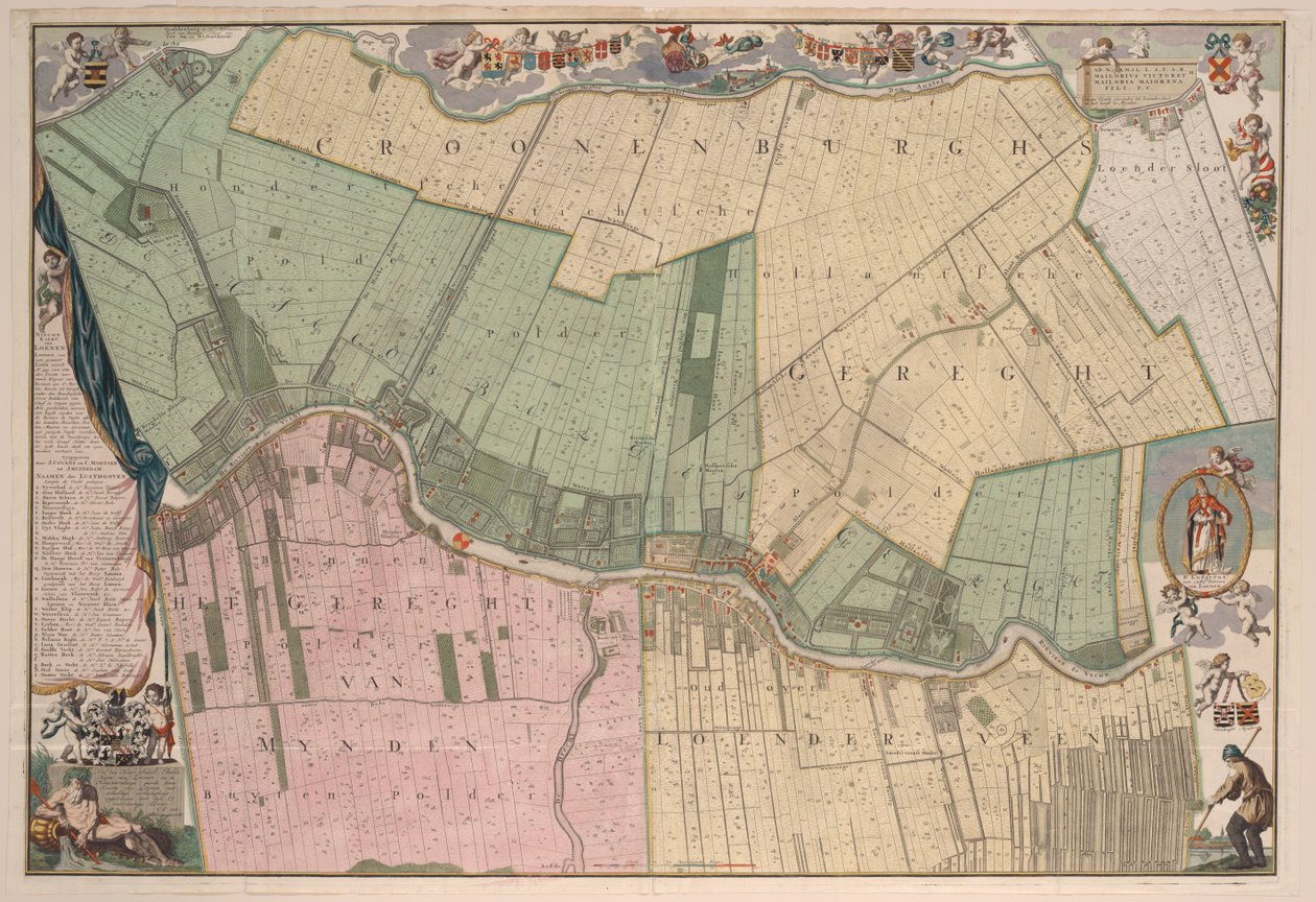Nová mapa Mynden a Loosdrecht od Adriaan van der Laan