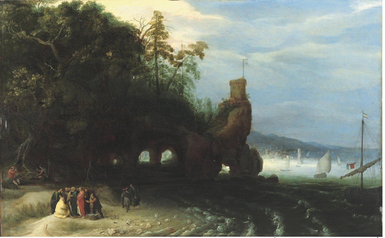 Kristus káže v Galilejském moři od Adriaen van Stalbemt