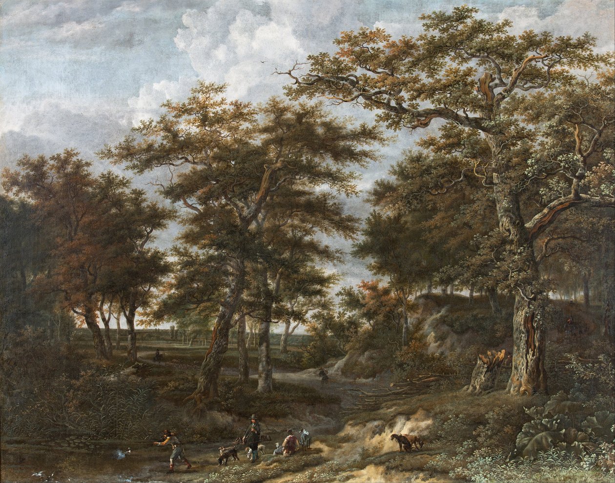 Krajina s lovci od Adriaen Hendricksz Verboom