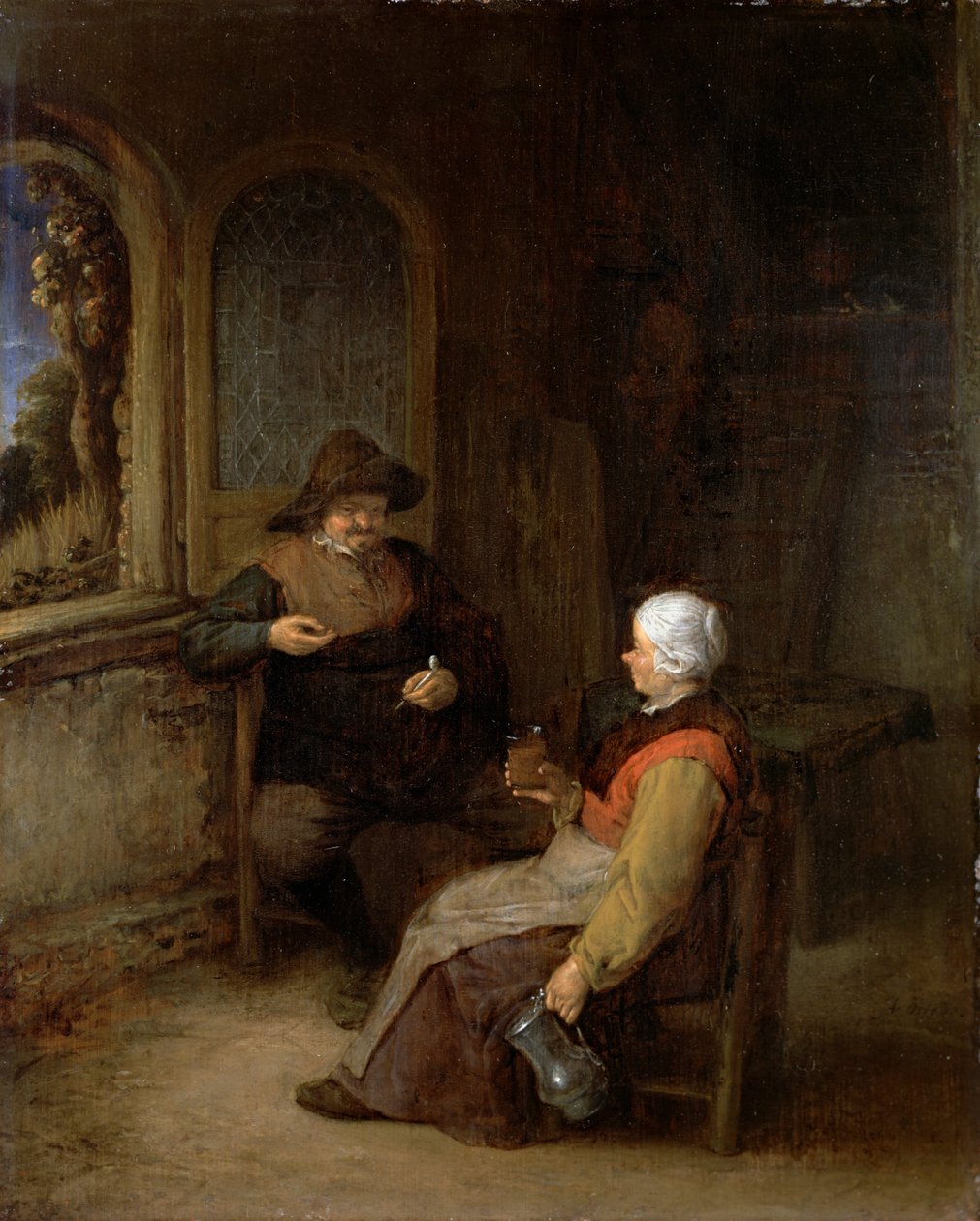 Interiér chaty od Adriaen Jansz. van Ostade