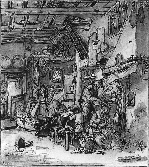 Rodina od Adriaen Jansz. van Ostade