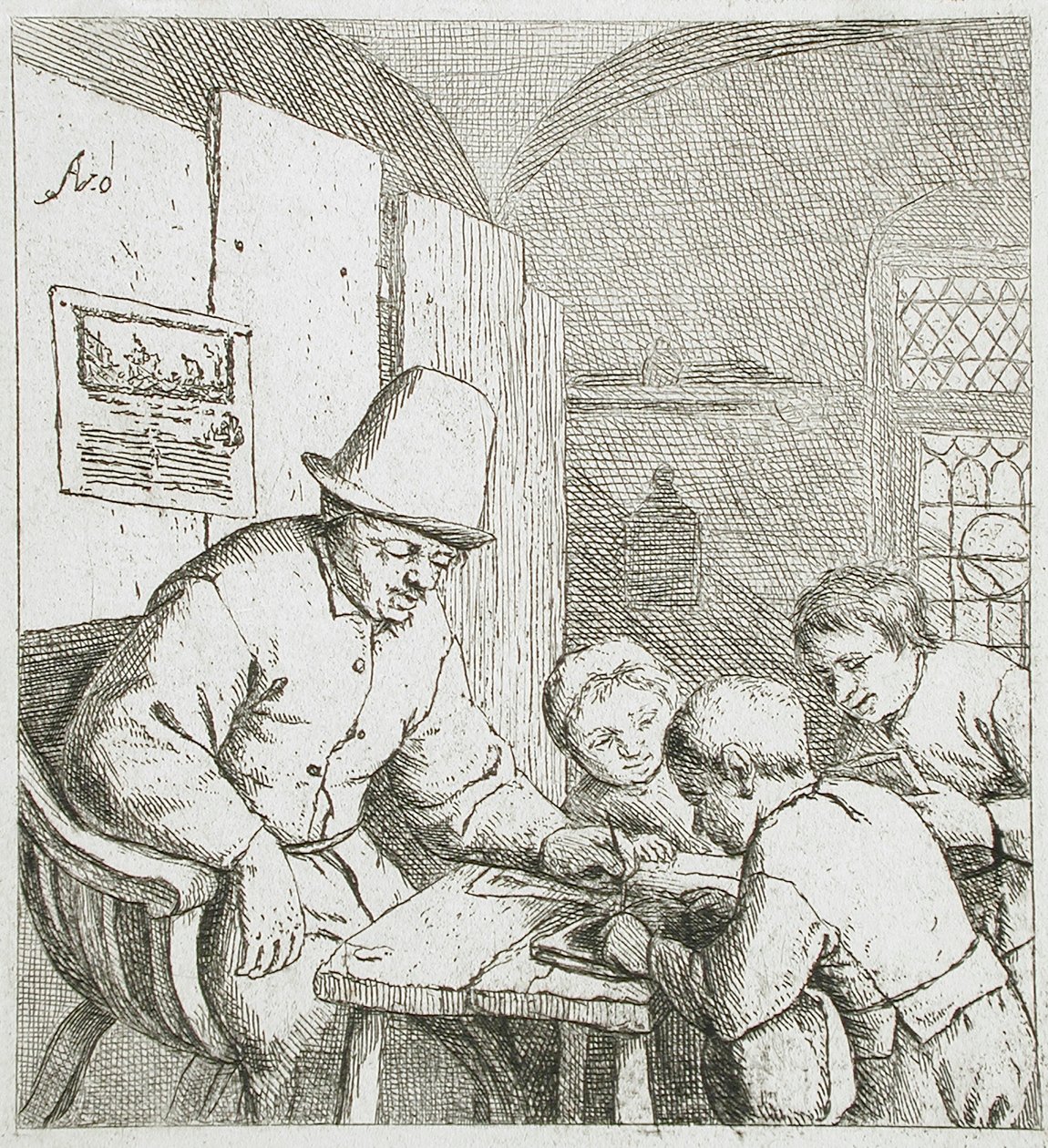 Učitel od Adriaen Jansz. van Ostade