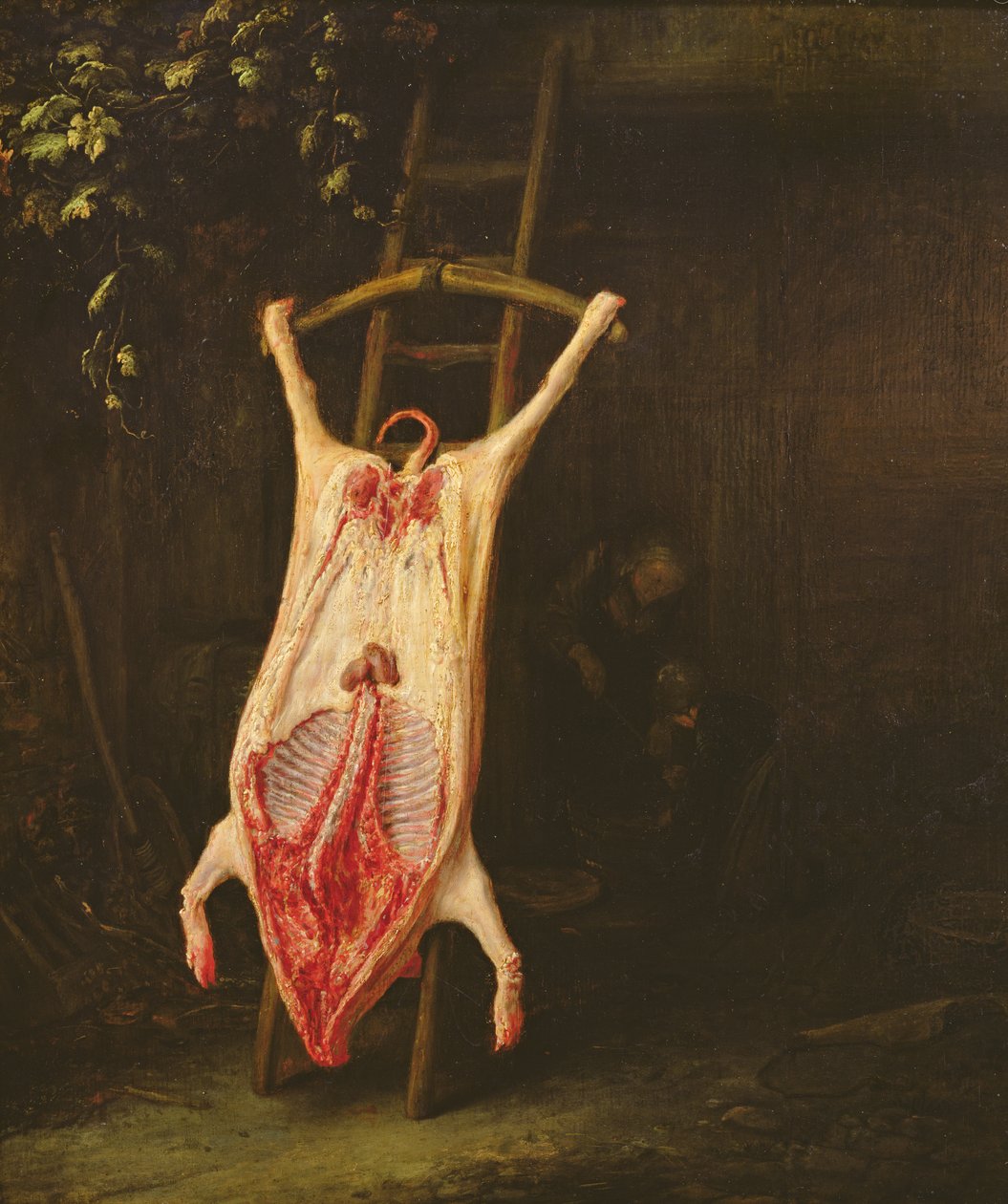 Stažené prase od Adriaen Jansz. van Ostade
