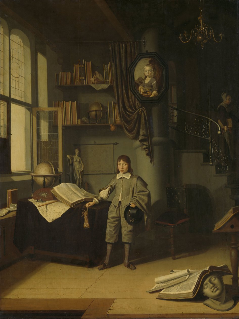 Mladý muž ve studovně od Adriaen van Gaesbeeck