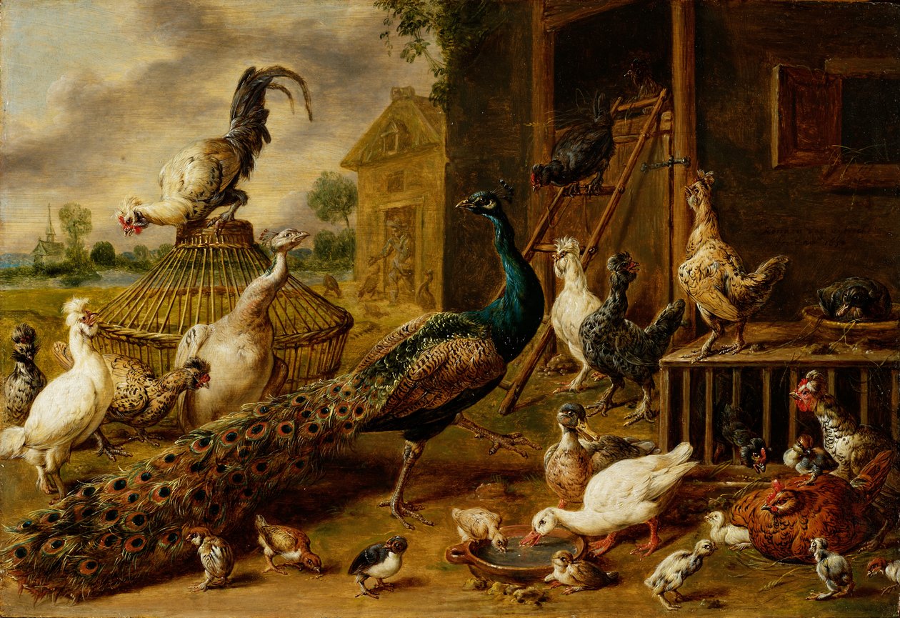 Drůbežárna, 1650 od Adriaen van Utrecht