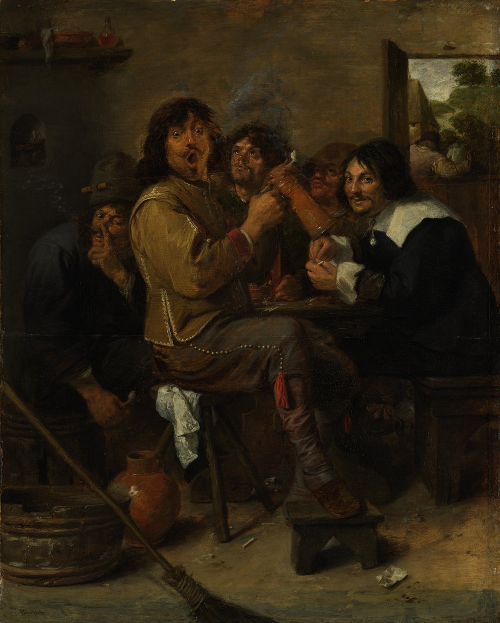The Smokers, ca. 1636. od Adriaen Brouwer