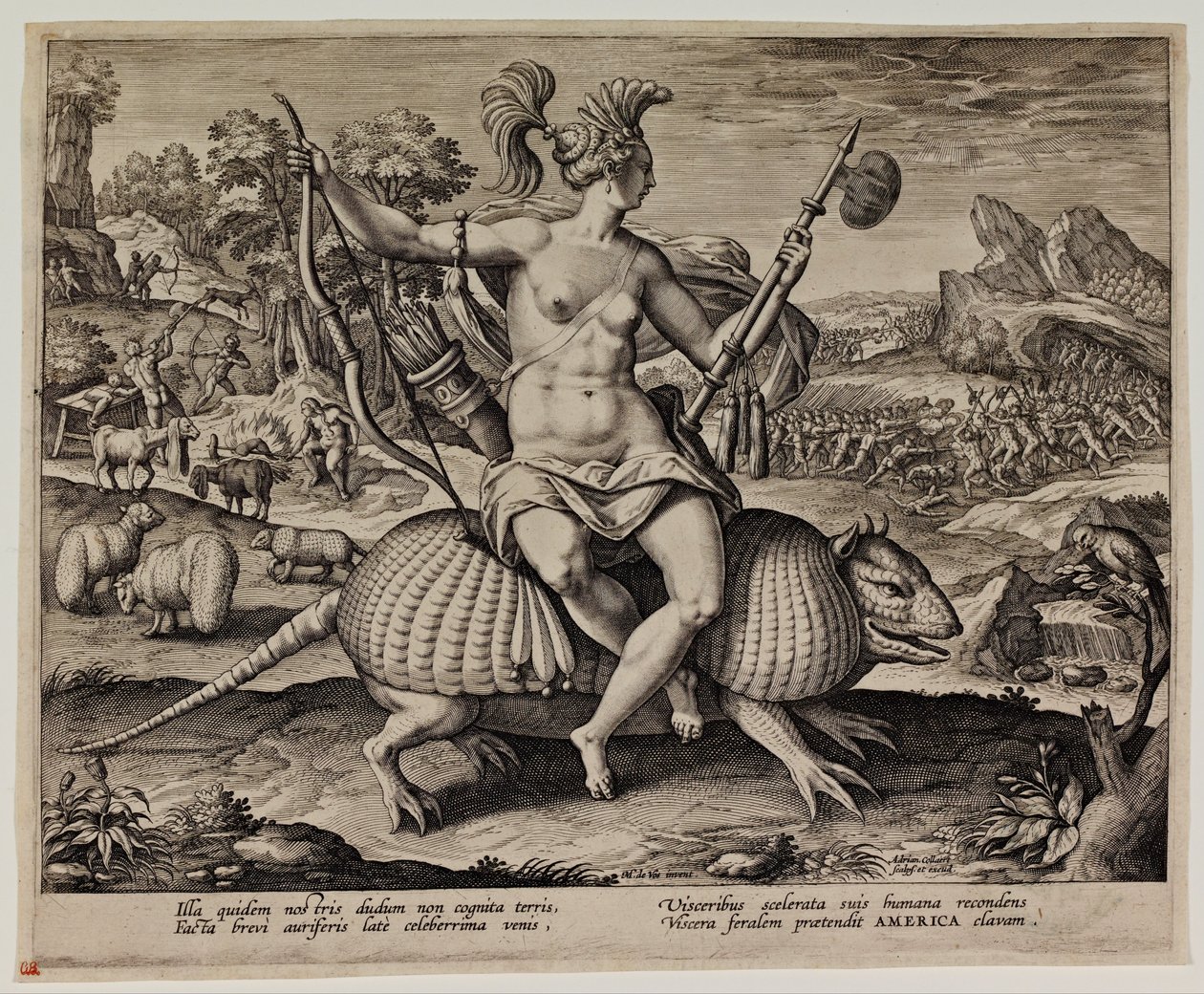 Amerika od Adriaen Collaert