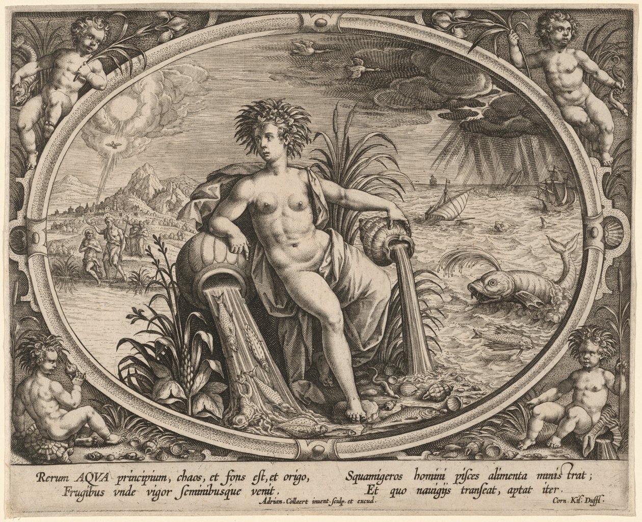 Aqua (voda) od Adriaen Collaert