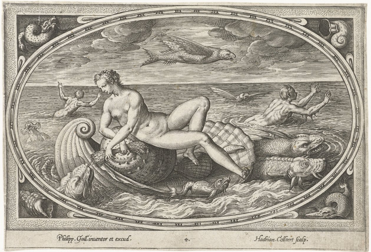 Galatea Zeegoden (název série) od Adriaen Collaert