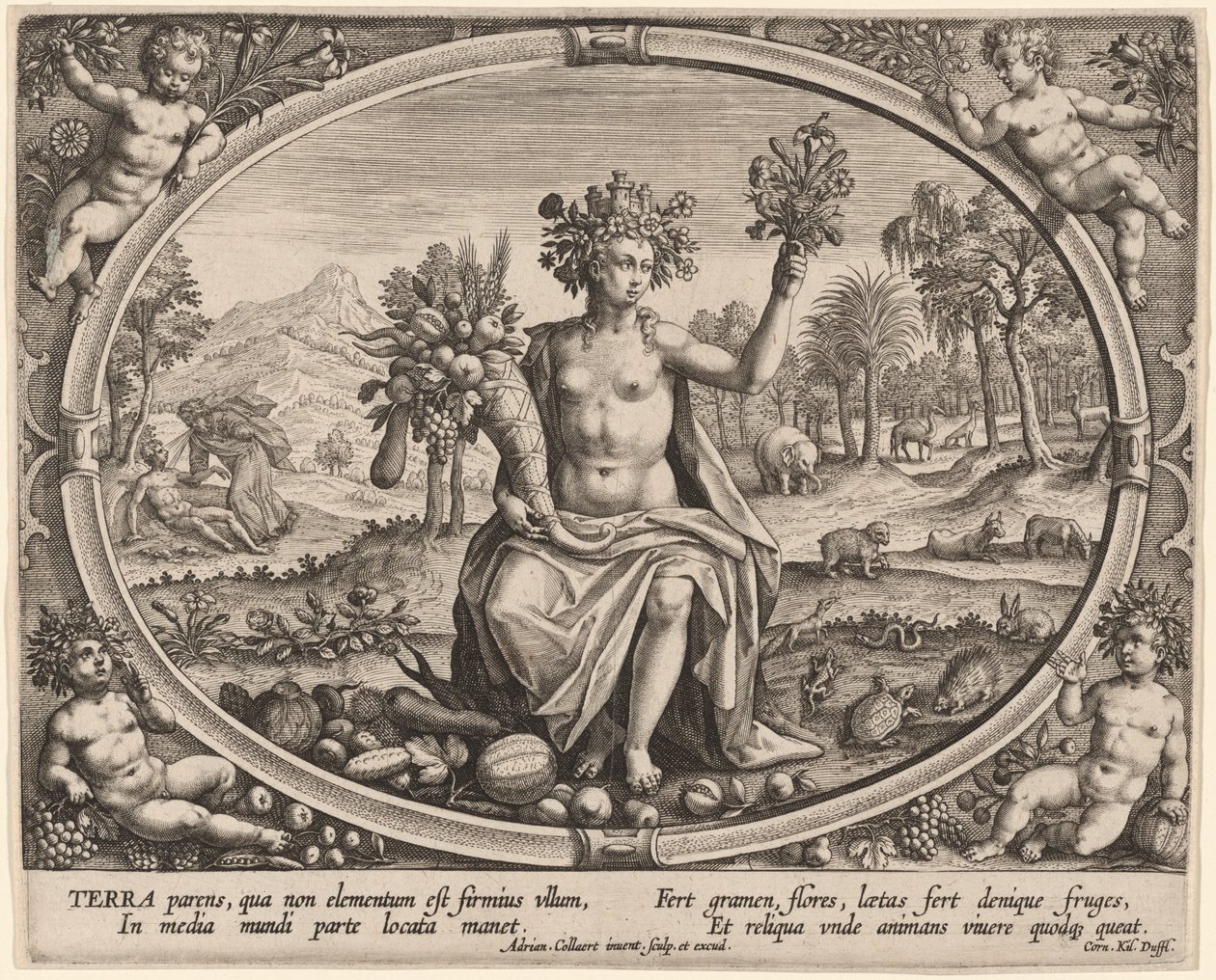 Terra (Země) od Adriaen Collaert
