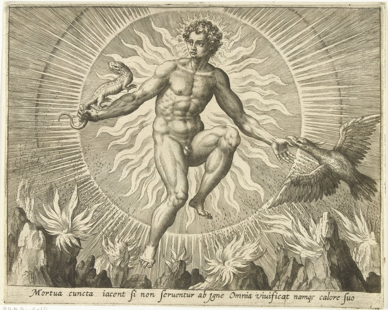 Ohňostroj The Four Elements (název série) od Adriaen Collaert