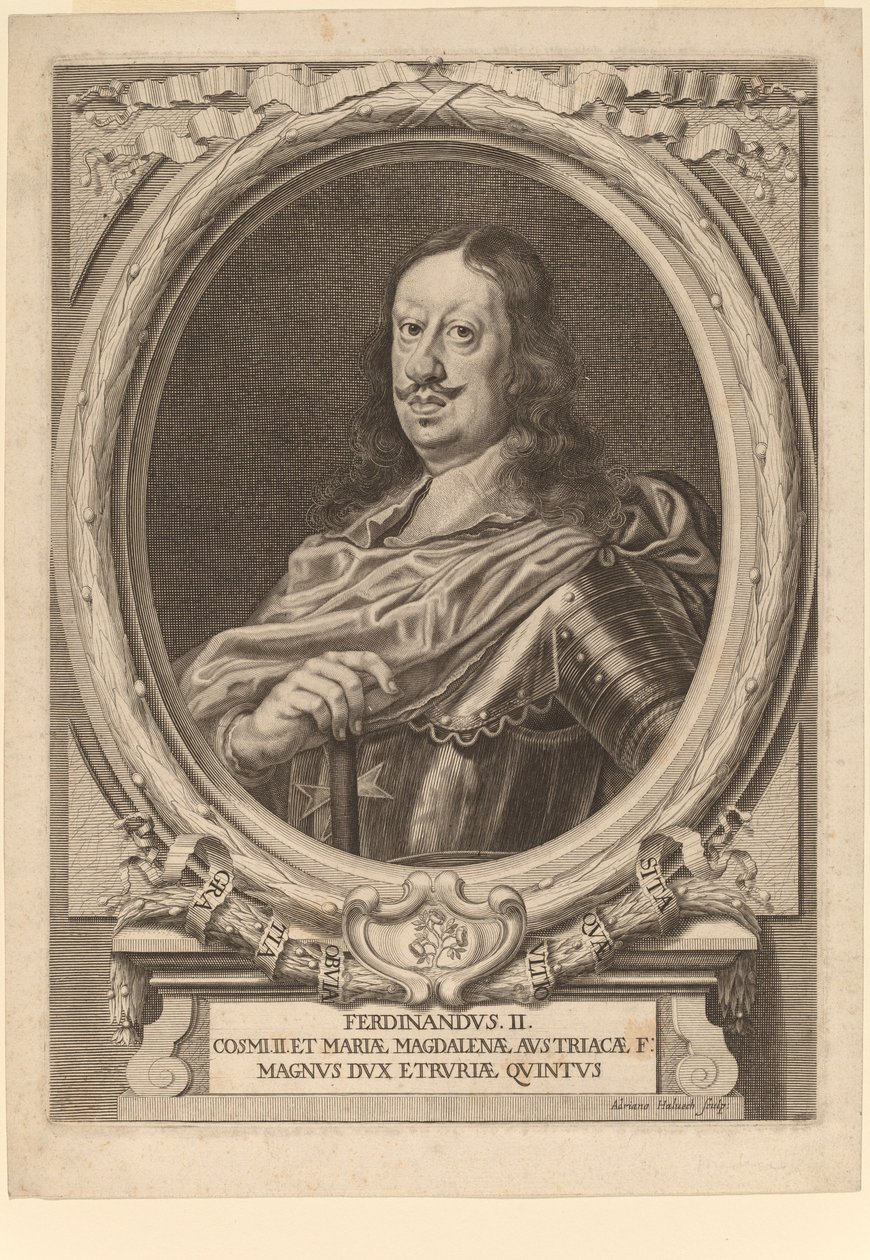 Ferdinand II., velkovévoda toskánský od Adriaen Haelwegh