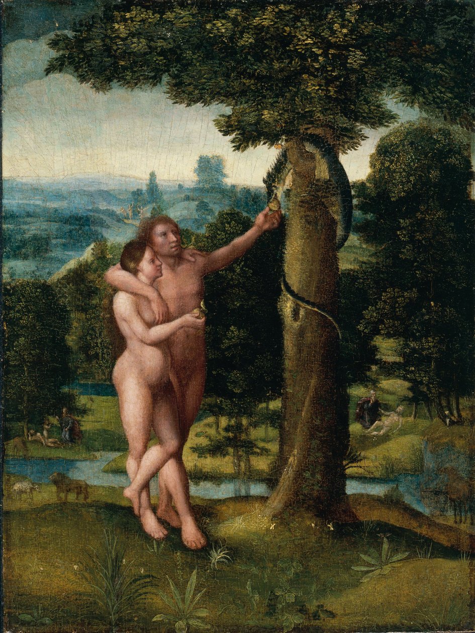 Adam a Eva od Adriaen Isenbrandt