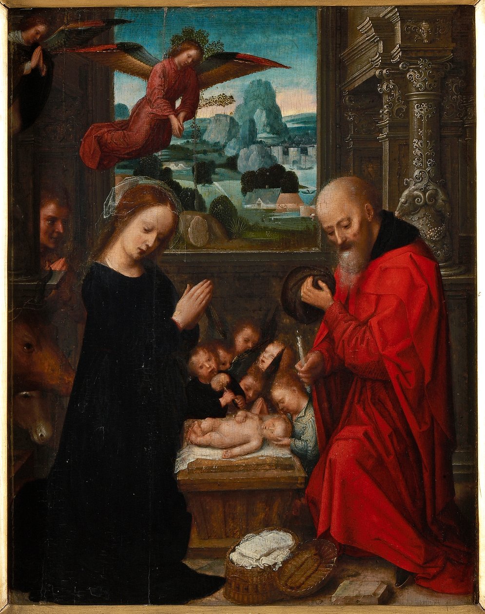 Narození Krista, cca 1525-1550. od Adriaen Isenbrant