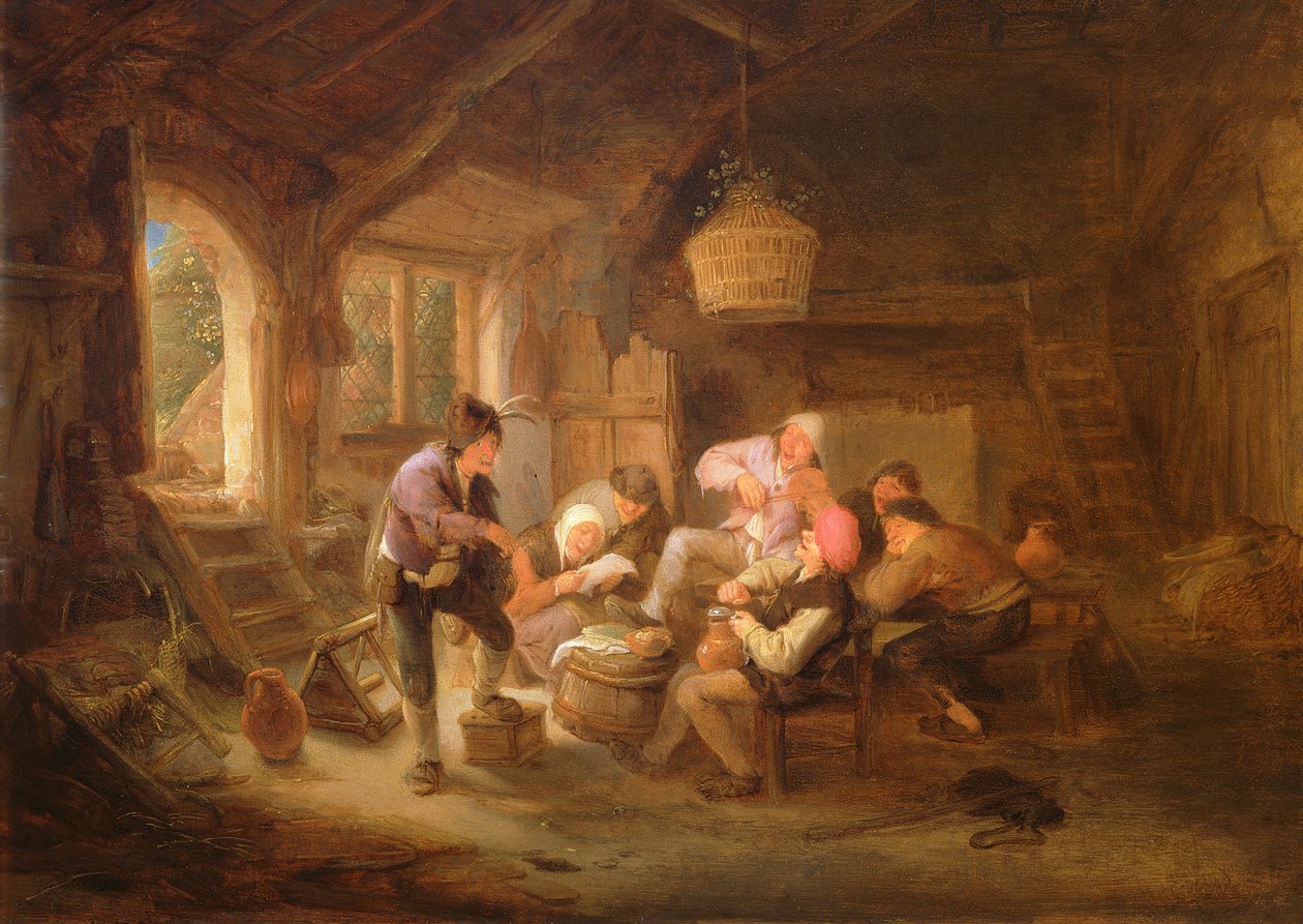Pitná scéna (olej na mědi) od Adriaen Jansz. van Ostade
