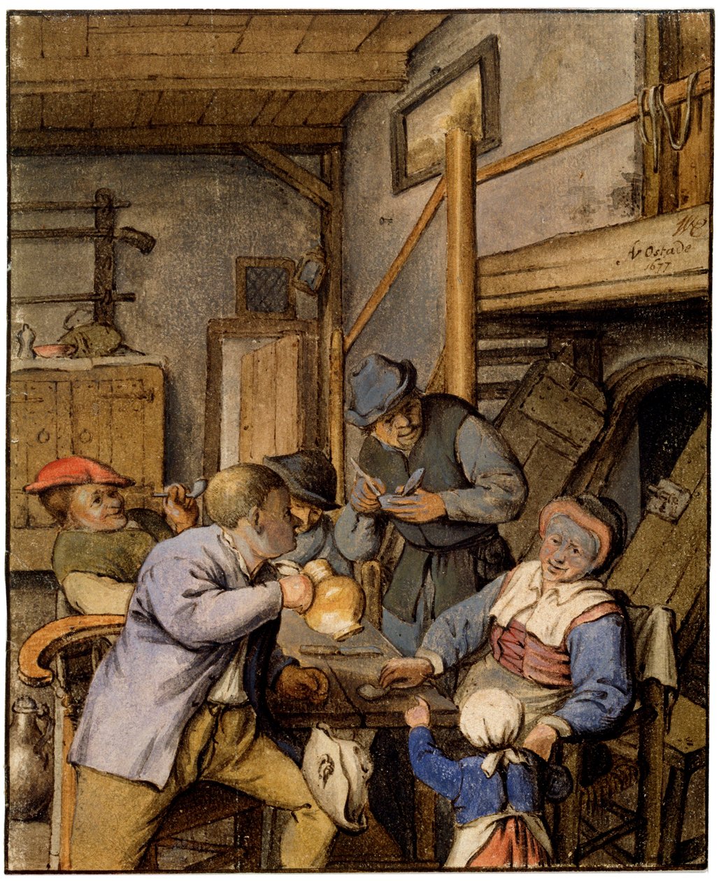 V hospodě, 1677. od Adriaen Jansz. van Ostade