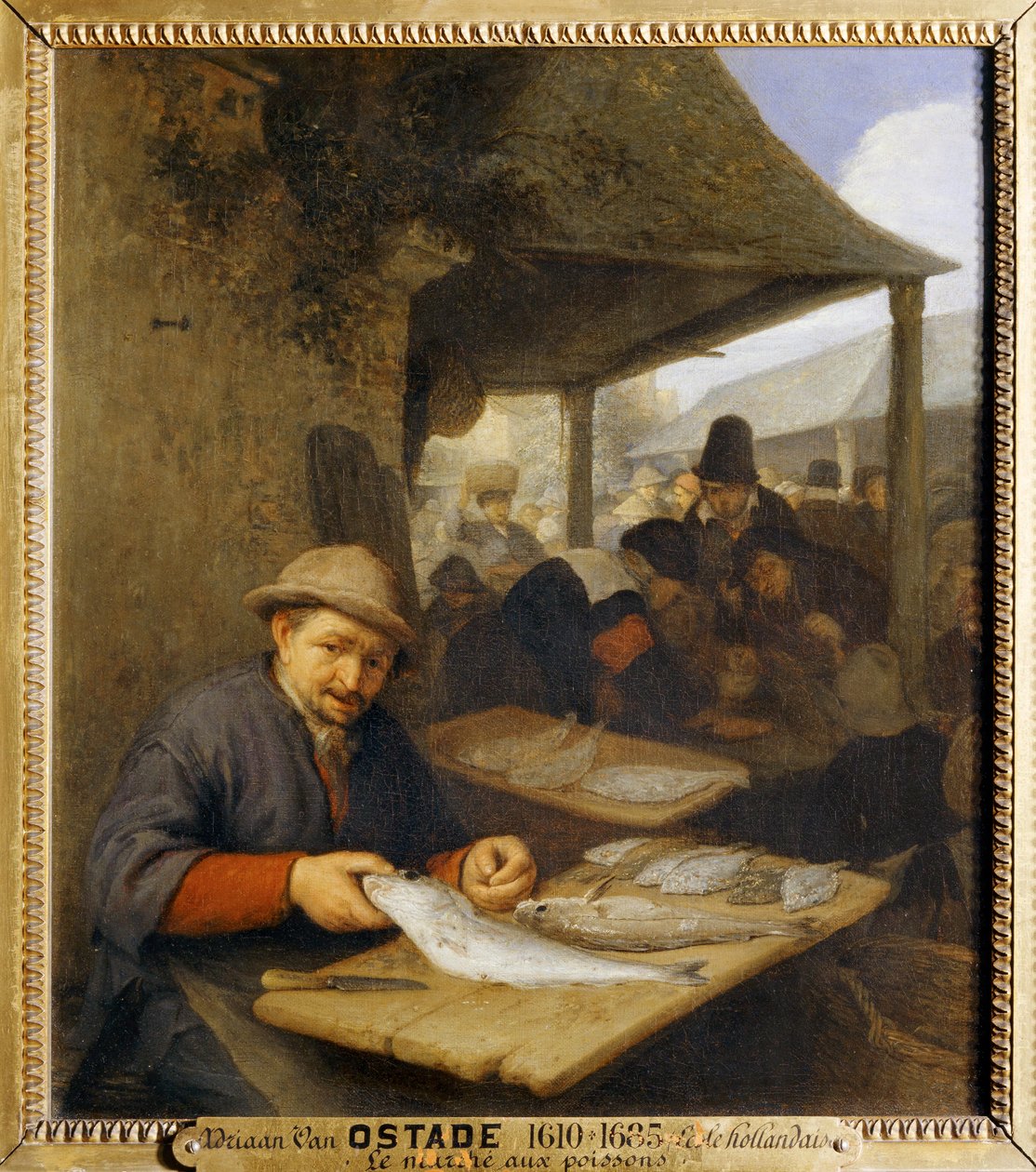 Rybí trh ... od Adriaen Jansz. van Ostade