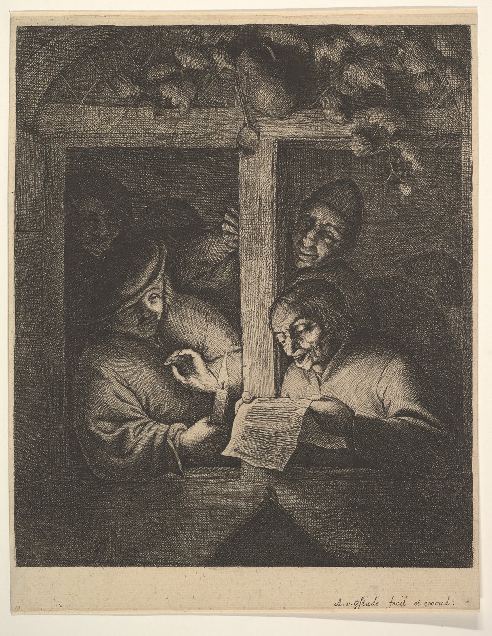 Zpěváci u okna, 1610-85. od Adriaen Jansz. van Ostade