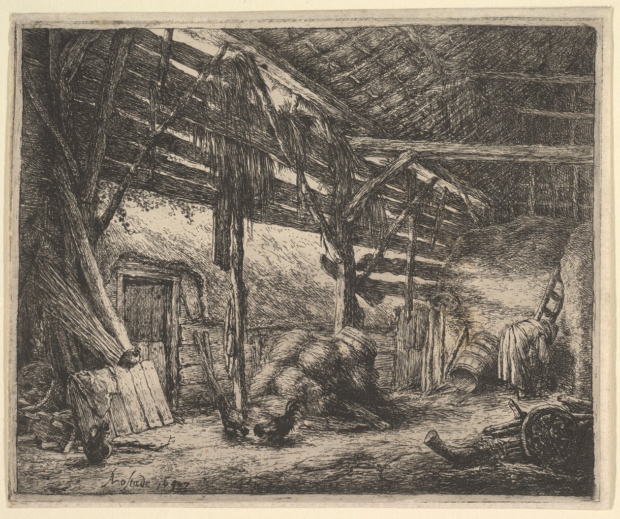 Stodola, 1647. od Adriaen Jansz. van Ostade