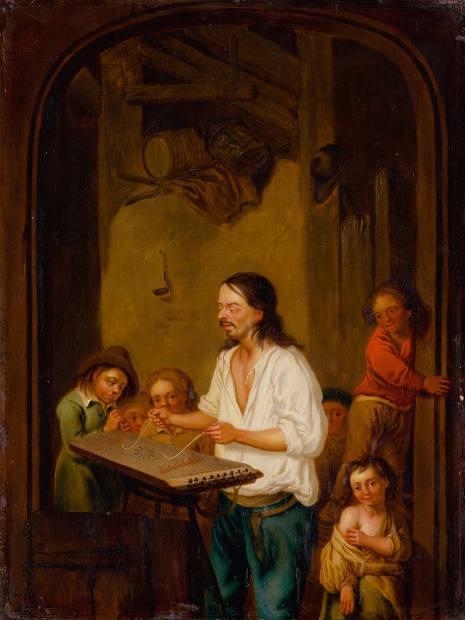 Cimbalista, 1675. od Adriaen Jansz. van Ostade