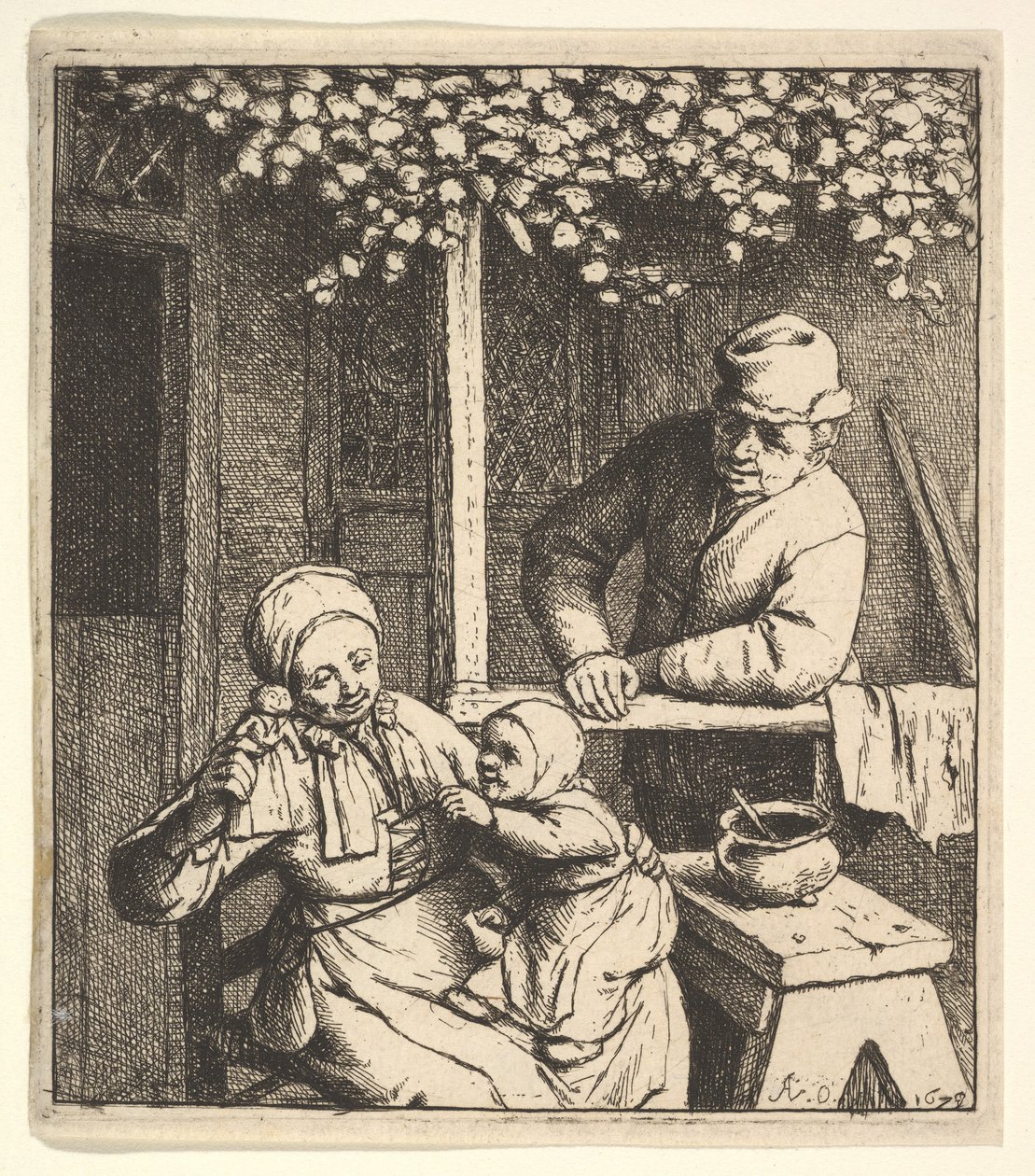 Panenka, 1610-85. od Adriaen Jansz. van Ostade